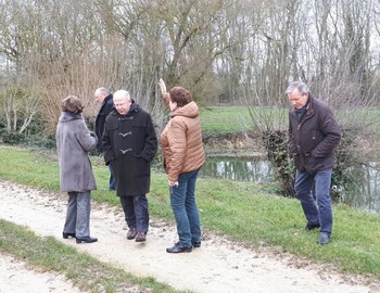 Visite de Jean-Pierre GORGES, Président de l’agglo de Chartres, le 12 janvier 2018.