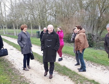 Visite de Jean-Pierre GORGES, Président de l’agglo de Chartres, le 12 janvier 2018.