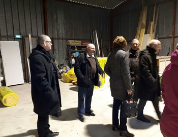 Visite de Jean-Pierre GORGES, Président de l’agglo de Chartres, le 12 janvier 2018.