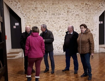 Visite de Jean-Pierre GORGES, Président de l’agglo de Chartres, le 12 janvier 2018.