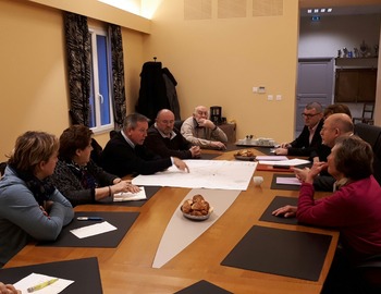 Visite de Jean-Pierre GORGES, Président de l’agglo de Chartres, le 12 janvier 2018.