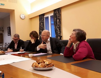 Visite de Jean-Pierre GORGES, Président de l’agglo de Chartres, le 12 janvier 2018.